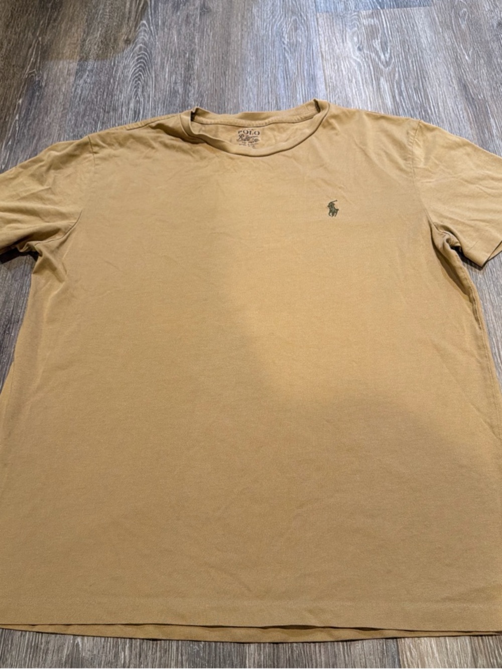 Polo by Ralph Lauren Short Sleeve Crewneck Tee in Tan